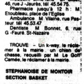 19751025 Basket matches-Ouest-France - Archives